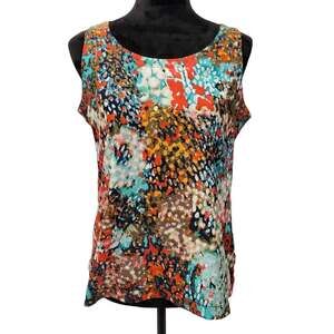 Olive & Oak Sleeveless Button Back Top S